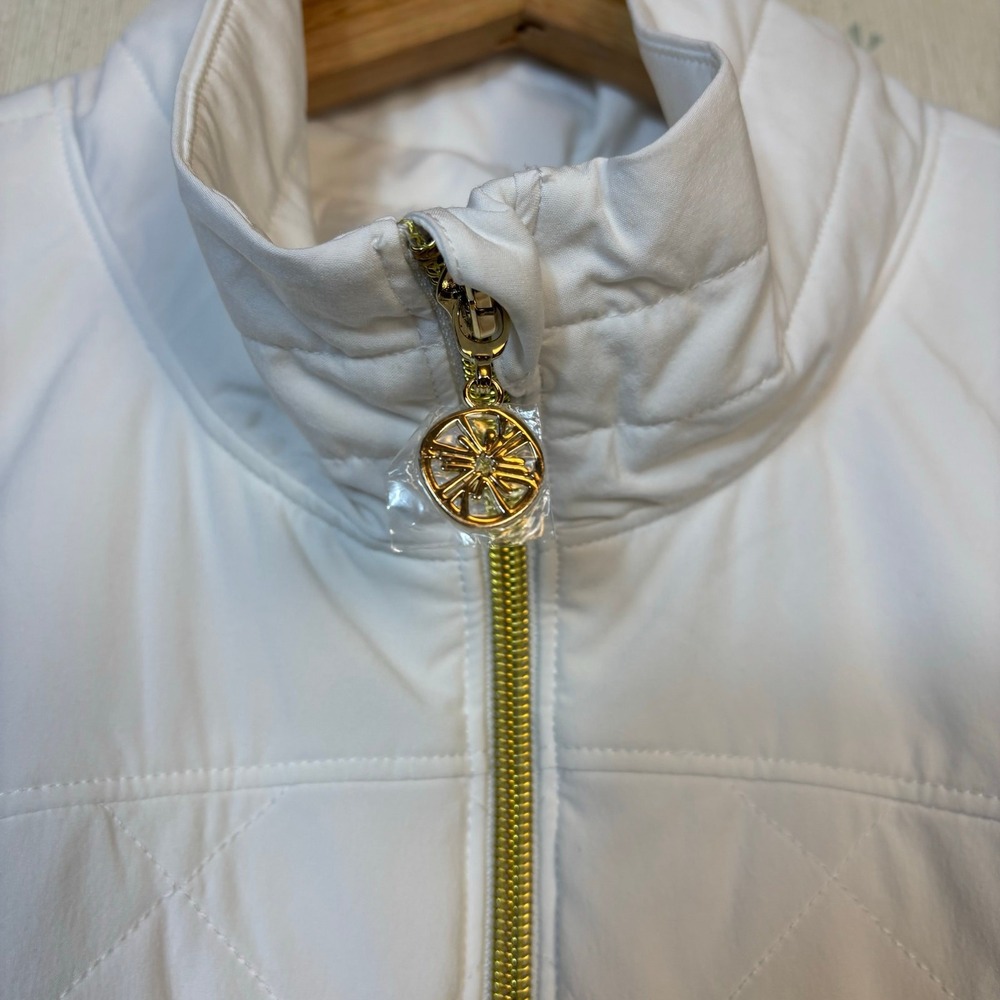 Lilly Pulitzer Luxletic Beverly Vest Size XL Resort White Travel Golf Casual NWT - Picture 8 of 12